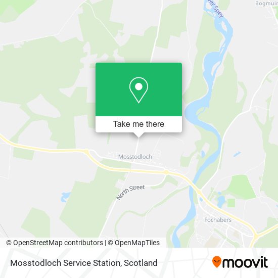 Mosstodloch Service Station map