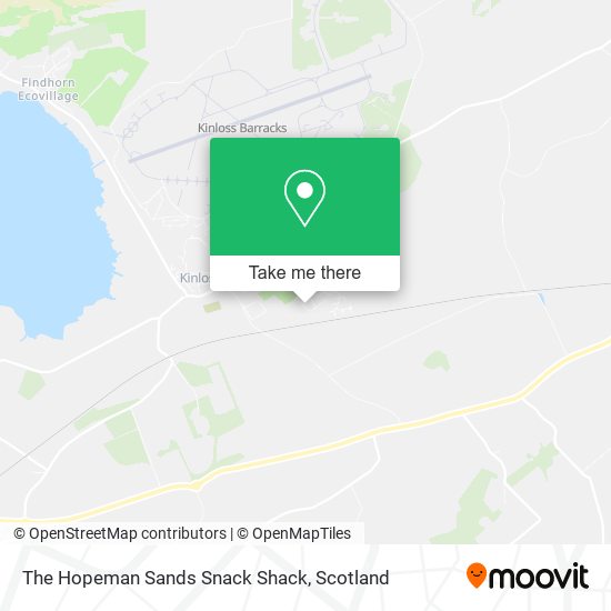 The Hopeman Sands Snack Shack map