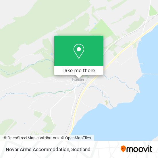 Novar Arms Accommodation map