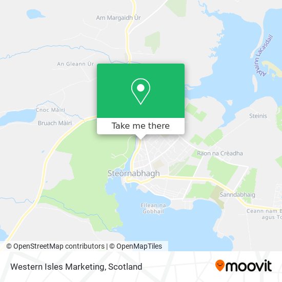 Western Isles Marketing map