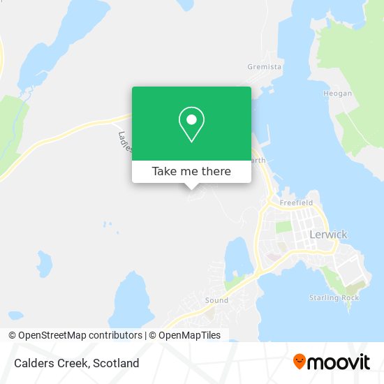 Calders Creek map