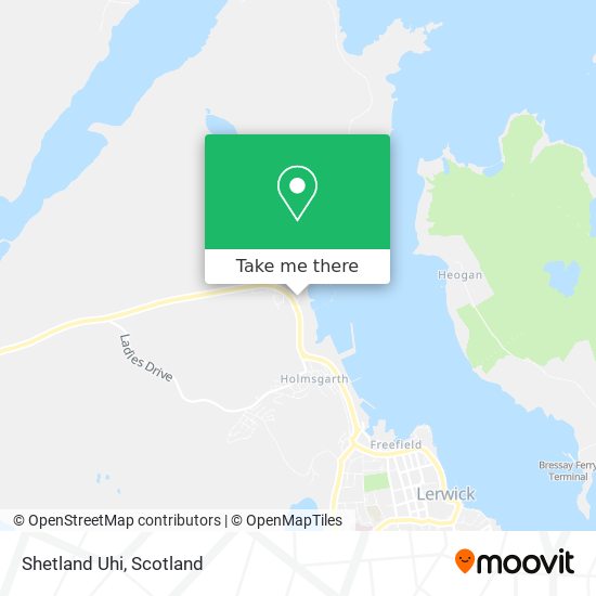 Shetland Uhi map