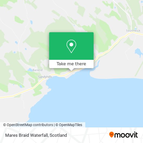 Mares Braid Waterfall map