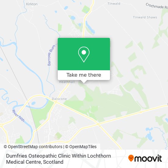 Dumfries Osteopathic Clinic Within Lochthorn Medical Centre map