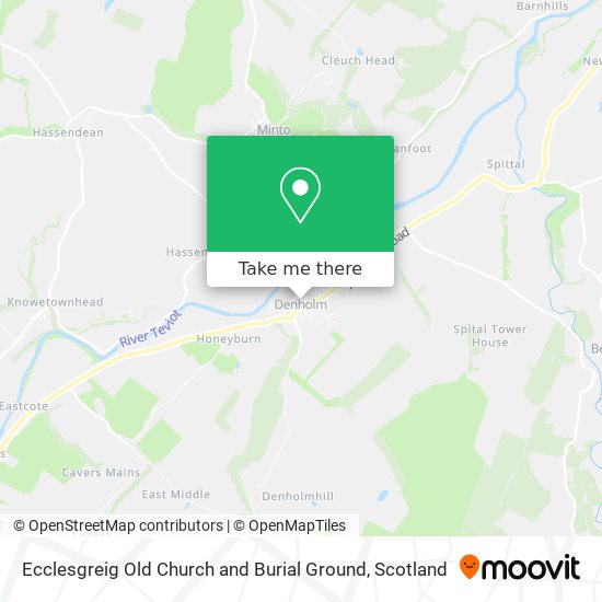 Ecclesgreig Old Church and Burial Ground map