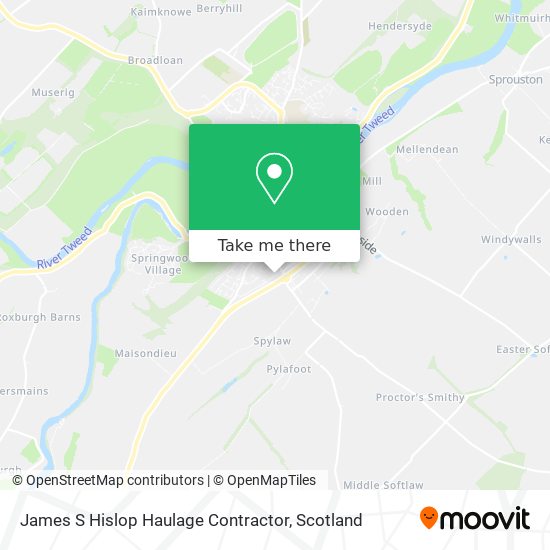 James S Hislop Haulage Contractor map