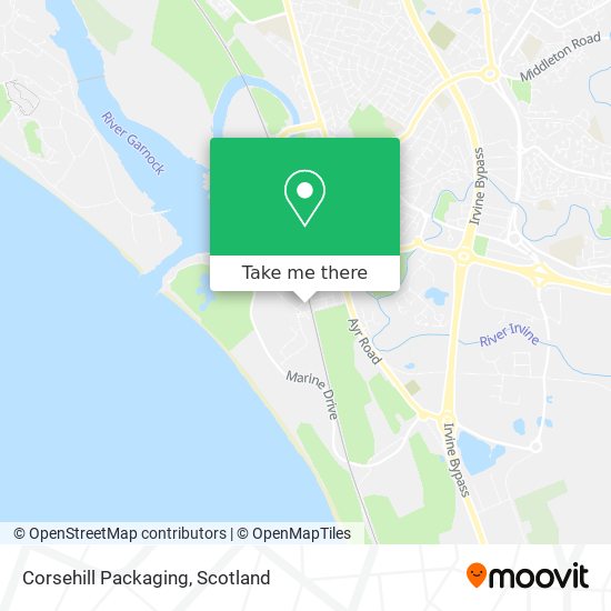 Corsehill Packaging map