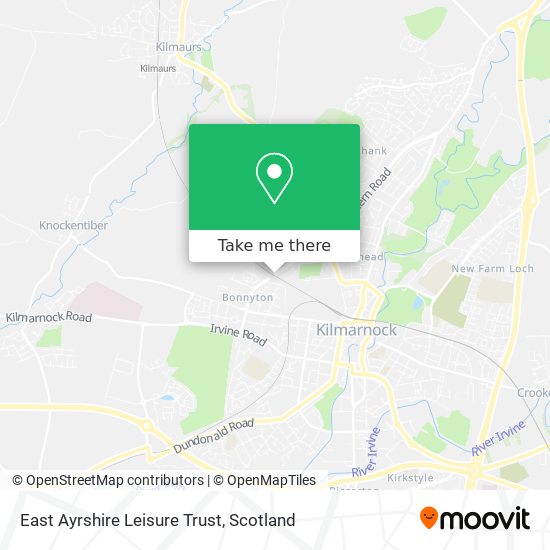 East Ayrshire Leisure Trust map