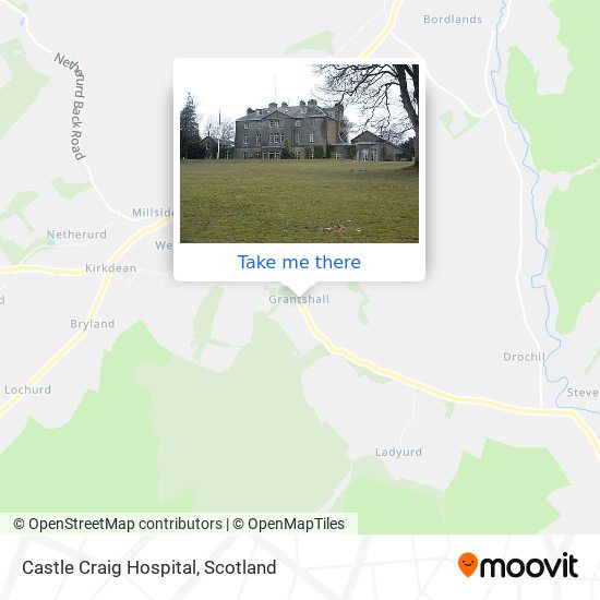 Castle Craig Hospital map