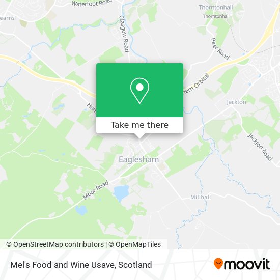 Mel's Food and Wine Usave map