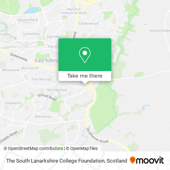 The South Lanarkshire College Foundation map