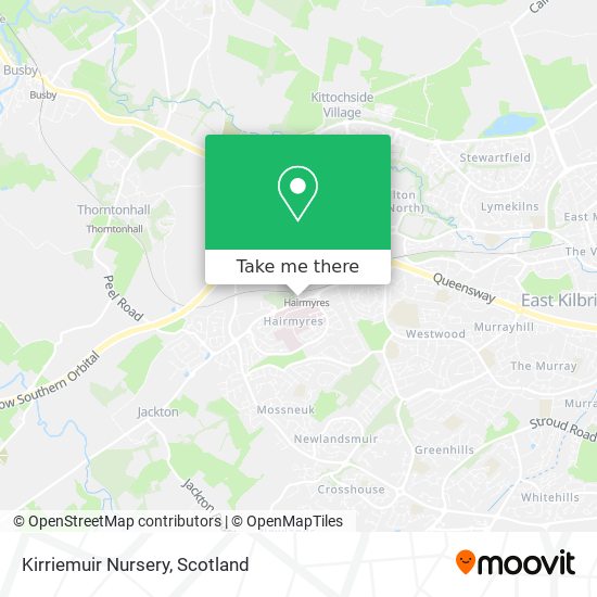 Kirriemuir Nursery map