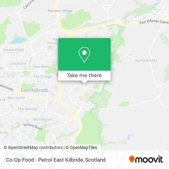 Co-Op Food - Petrol East Kilbride map