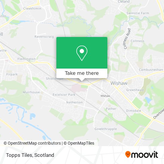 Topps Tiles map