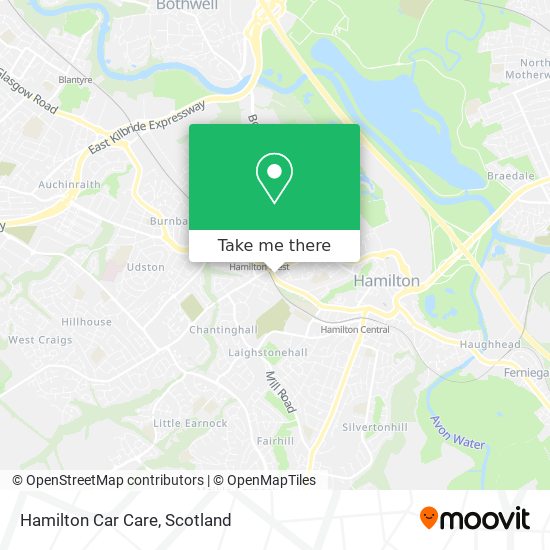 Hamilton Car Care map