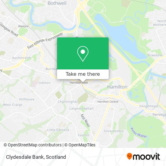 Clydesdale Bank map