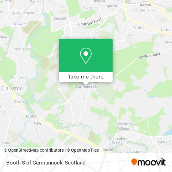 Booth S of Carmunnock map