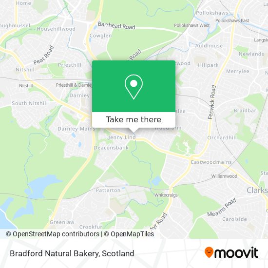 Bradford Natural Bakery map