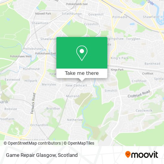 Game Repair Glasgow map