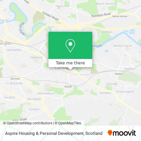 Aspire Housing & Personal Development map