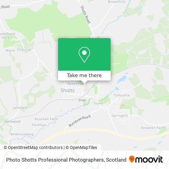 Photo Shotts Professional Photographers map