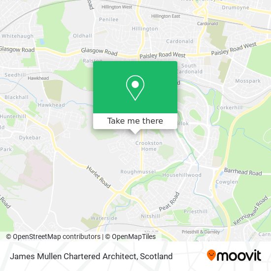 James Mullen Chartered Architect map