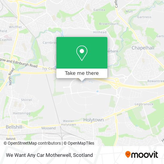 We Want Any Car Motherwell map