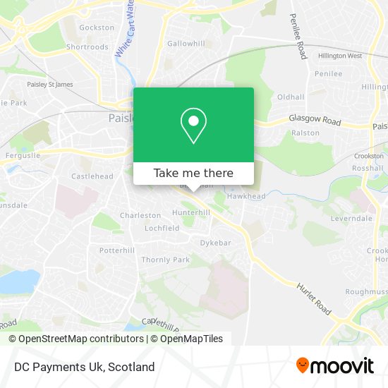 DC Payments Uk map