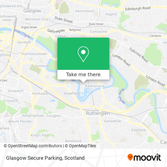 Glasgow Secure Parking map