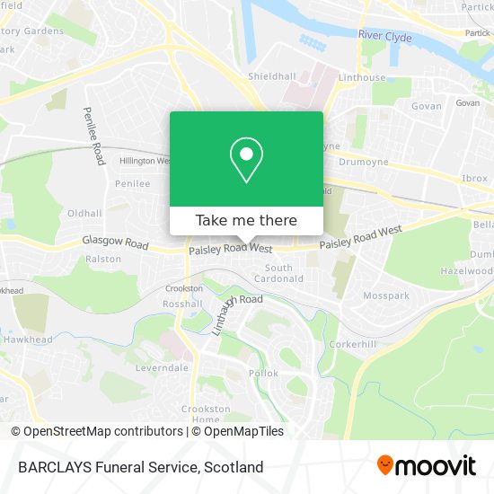 BARCLAYS Funeral Service map