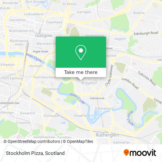 Stockholm Pizza map