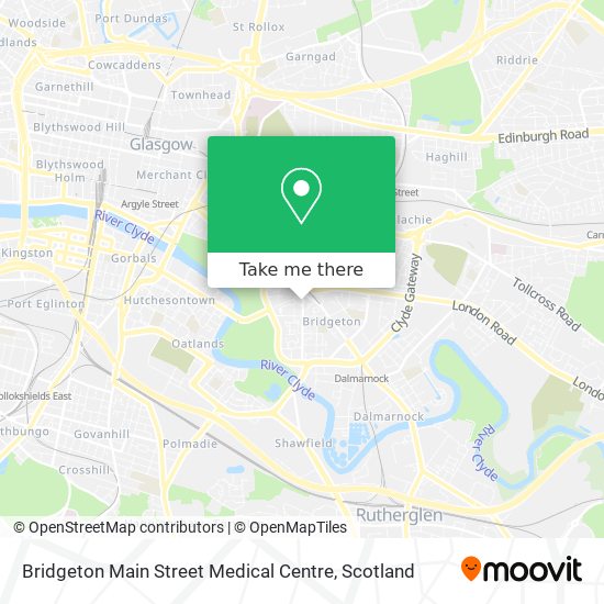 Bridgeton Main Street Medical Centre map