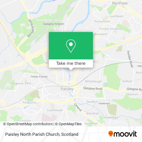 Paisley North Parish Church map