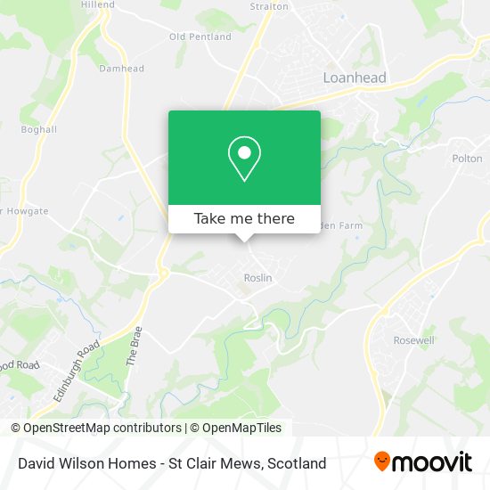 David Wilson Homes - St Clair Mews map