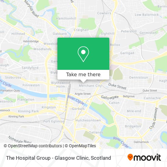 The Hospital Group - Glasgow Clinic map