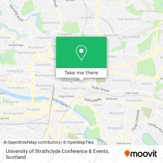 University of Strathclyde Conference & Events map