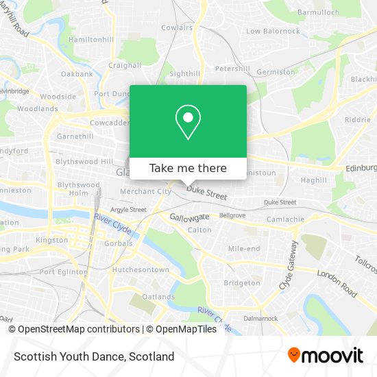 Scottish Youth Dance map