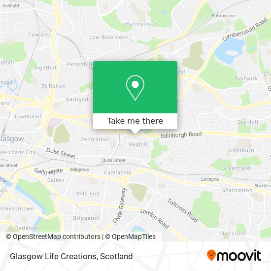 Glasgow Life Creations map