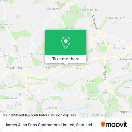 James Allan Sons Contractors Limited map