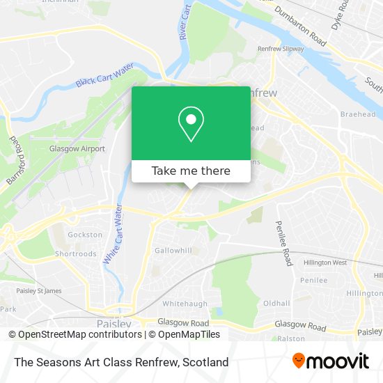 The Seasons Art Class Renfrew map