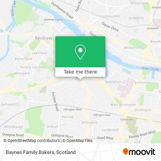 Baynes Family Bakers map