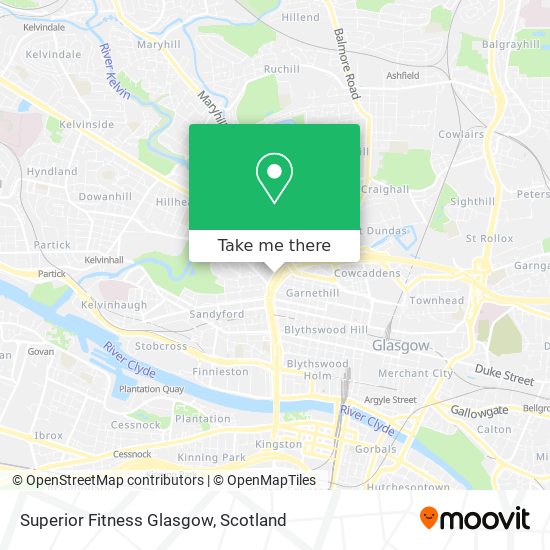 Superior Fitness Glasgow map