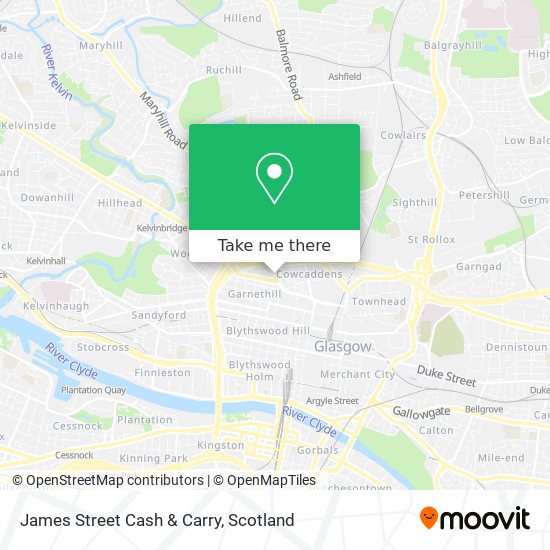 James Street Cash & Carry map