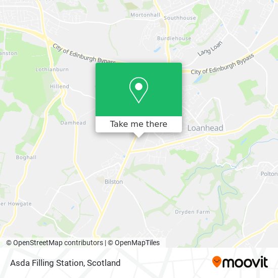 Asda Filling Station map