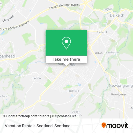 Vacation Rentals Scotland map