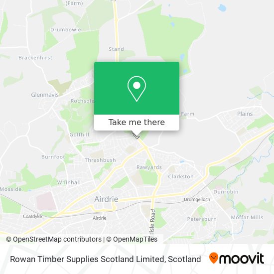 Rowan Timber Supplies Scotland Limited map