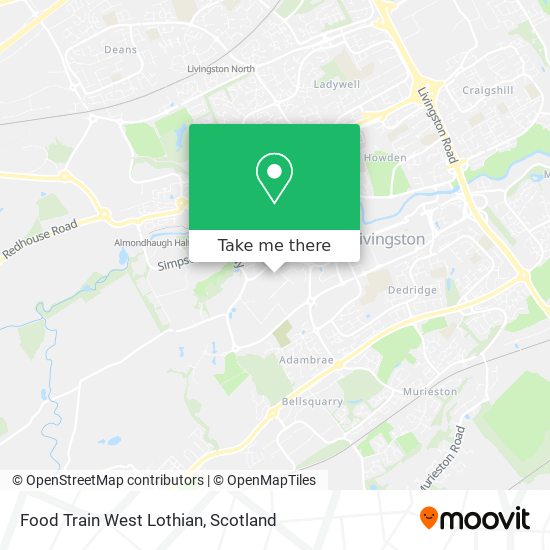 Food Train West Lothian map