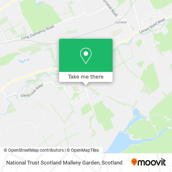 National Trust Scotland Malleny Garden map