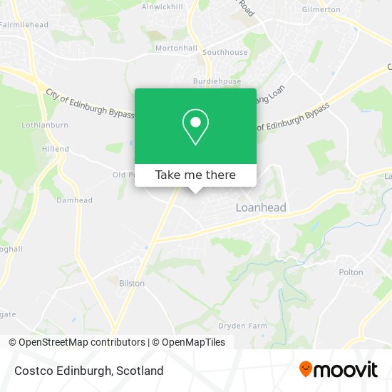 Costco Edinburgh map