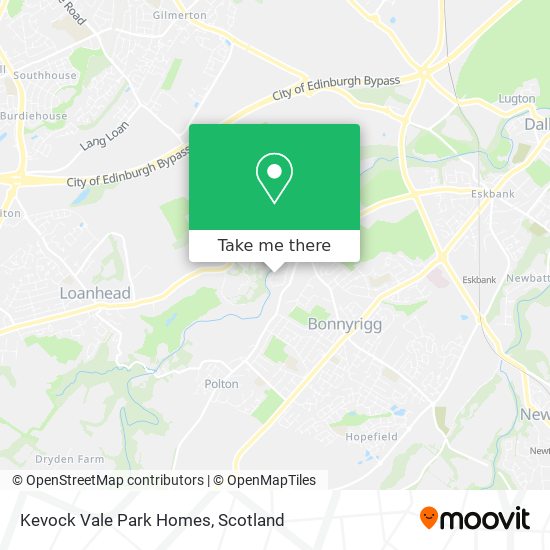 Kevock Vale Park Homes map